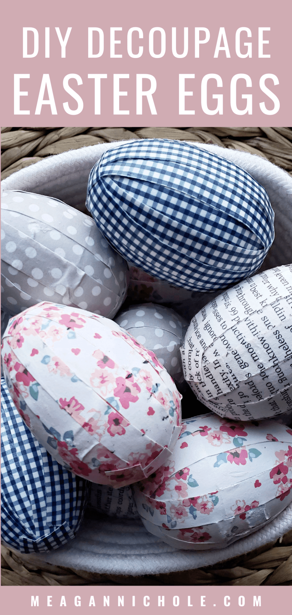 Decoupage Easter Egg Diy Tutorial